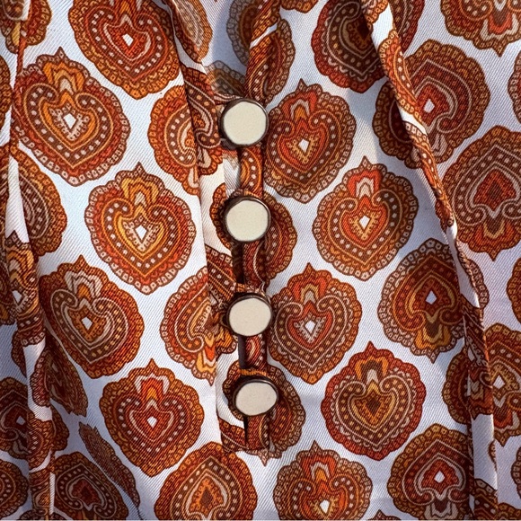 J Crew Ruffled Sleeveless Pattern Top - Picture 3 of 5